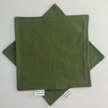 Load image into Gallery viewer, Dark Green Organic Cotton Cloth Nap&#39;kin