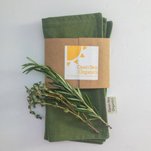 Load image into Gallery viewer, Dark Green Organic Cotton Cloth Nap&#39;kin