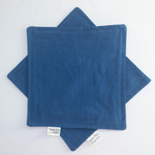 Load image into Gallery viewer, Blue Organic Cotton Cloth Napkin