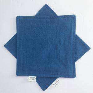 Blue Organic Cotton Cloth Napkin