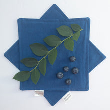 Load image into Gallery viewer, Blue Organic Cotton Cloth Napkin