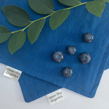 Load image into Gallery viewer, Blue Organic Cotton Cloth Napkin