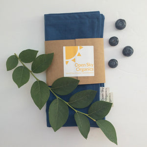 Blue Organic Cotton Cloth Napkin