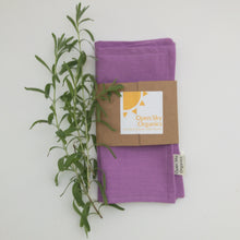 Load image into Gallery viewer, Lavender Organic Cotton Cloth Napkin