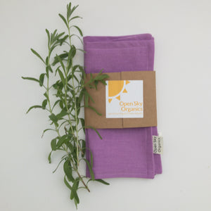 Lavender Organic Cotton Cloth Napkin