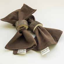 Load image into Gallery viewer, Dark Brown Organic Cotton Cloth Napkin