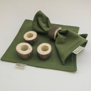 Dark Green Organic Cotton Cloth Nap'kin