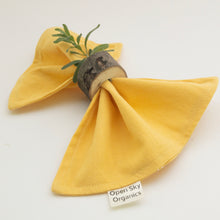 Load image into Gallery viewer, Light Yellow Organic Cotton Cloth Napkin