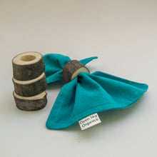 Load image into Gallery viewer, Turquoise Organic Cotton Cloth Napkin