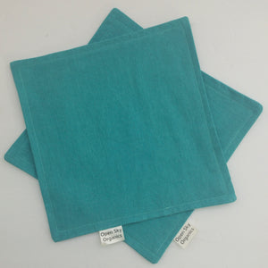 Turquoise Organic Cotton Cloth Napkin