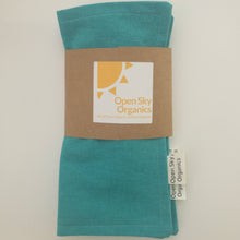 Load image into Gallery viewer, Turquoise Organic Cotton Cloth Napkin