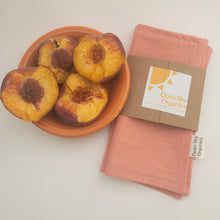 Load image into Gallery viewer, Peach Organic Cotton Cloth Napkin